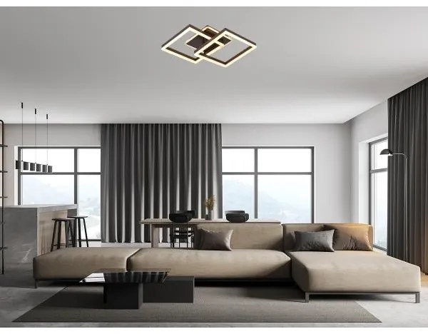 LED stmievateľné stropné svietidlo LED/80W/230V 3000-6500K + diaľkové ovládanie