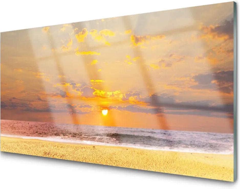 Skleněný obraz Moře pláž slunce krajina