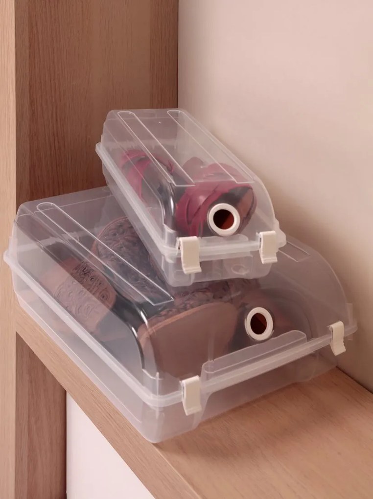 2. akosť - Box na topánky, uzamykateľný, určený na pánske topánky, HOLE 37x29x13cm