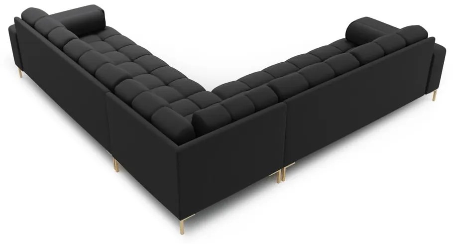 Tmavosivá rohová variabilná pohovka Bali – Cosmopolitan Design