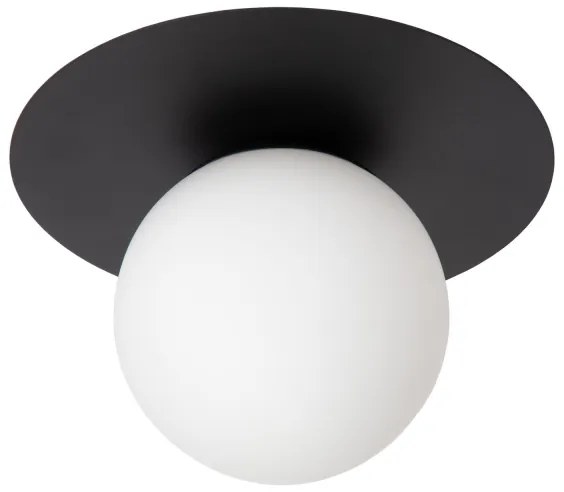 Lucide 79187/01/30 - Stropné svietidlo TRICIA 1xE27/15W/230V pr. 25 cm čierna