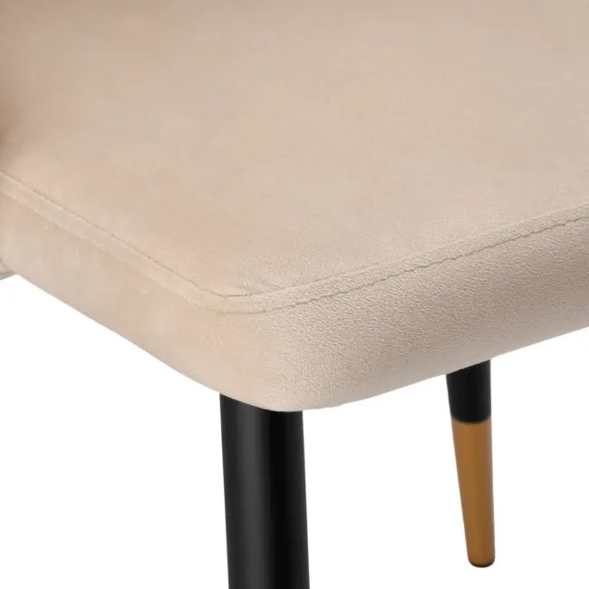 Jedálenská stolička VERMONT zamatová, béžová