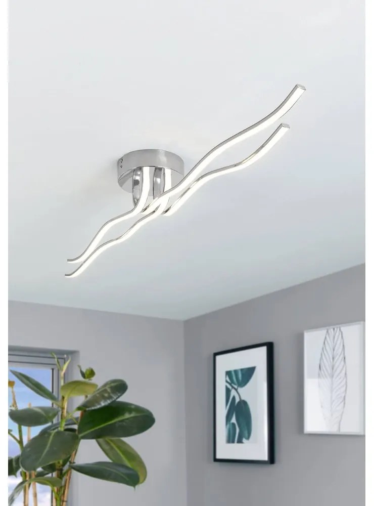 LED stropné svietidlo v striebornej farbe 16x108,5 cm RONCADE – EGLO