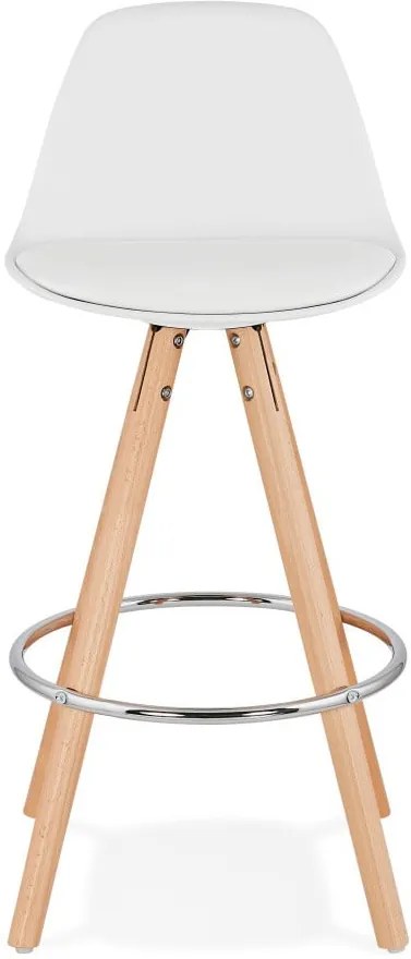 Biela barová stolička Kokoon Anau, výška sedu 64 cm