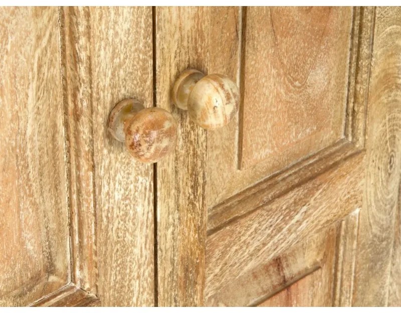 furniture-nabytek.cz - Masívna šatní skriňa Patina z mangového dreva, lakovaná, prírodná farba