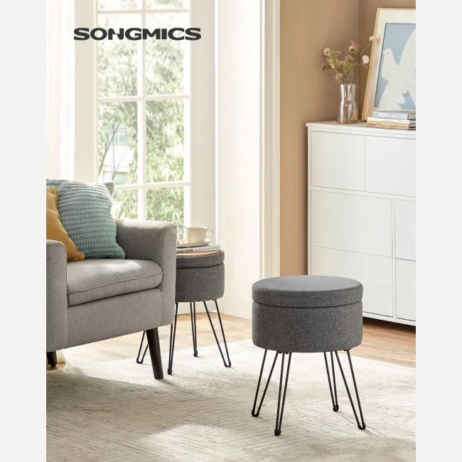 Taburetka s vekom LOM002G02 sivá