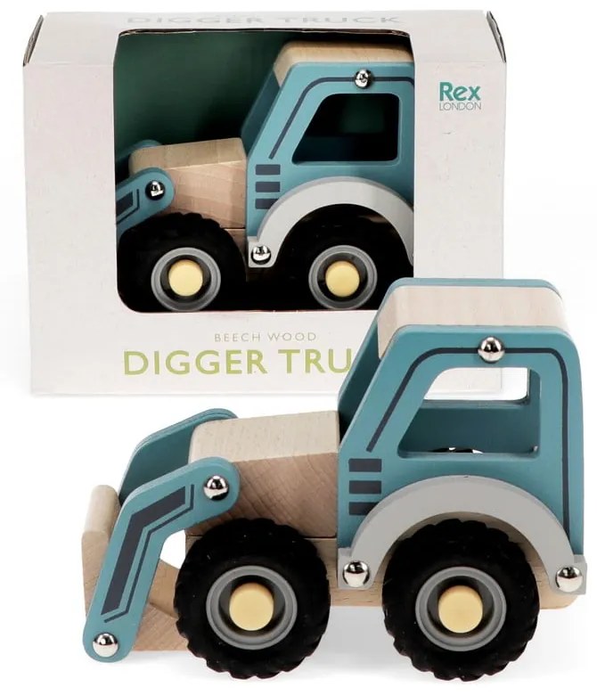Drevený traktor Digger Truck – Rex London