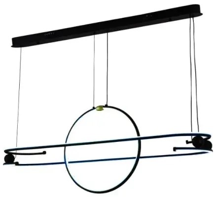 LED Stmievateľný luster na lanku LED/95W/230V 3000-6500K + diaľkové ovládanie