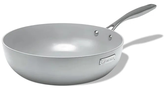 Elmich Nepriľnavá nerezová Wok panvica Tria Ceramic s keramickým povrchom Ø 26 cm