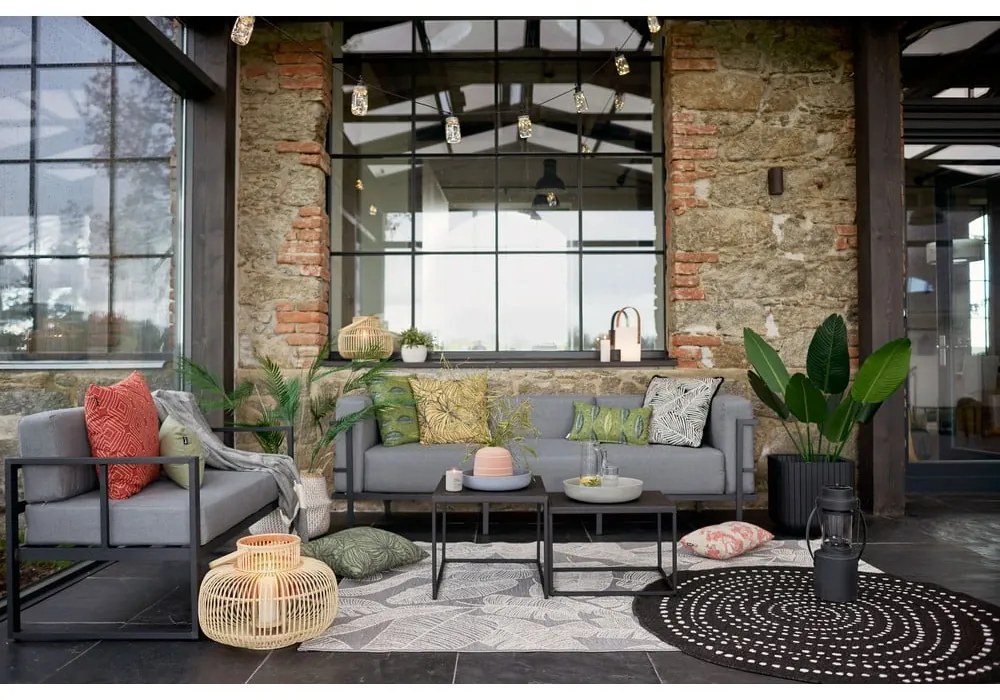 Grafitovosivá trojmiestna záhradná pohovka Bonami Selection Bellisima