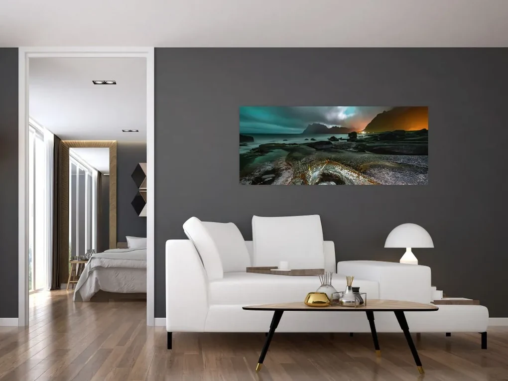 Obraz - Nočná scéna (120x50 cm)