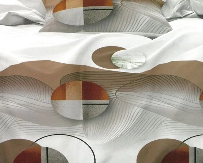 Bavlnené obliečky Homa GILBERT CIRCLE 3-dielna sada 140x200 cm