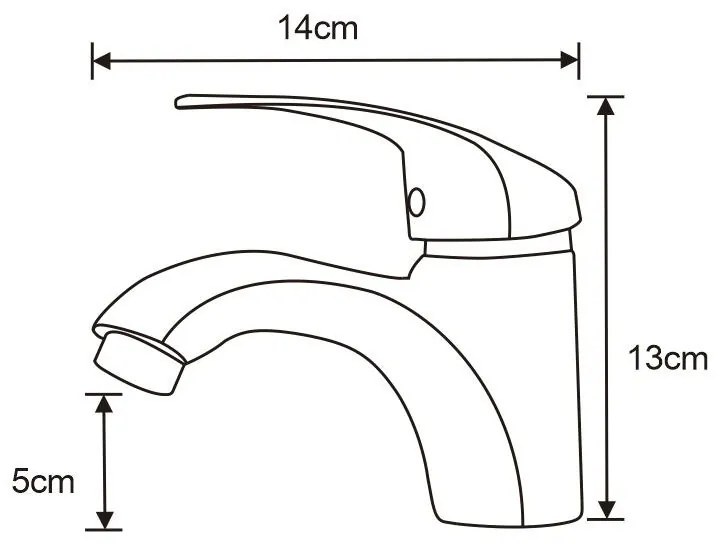 Mexen Fabia, umývadlová batéria, čierna matná, 746500-70