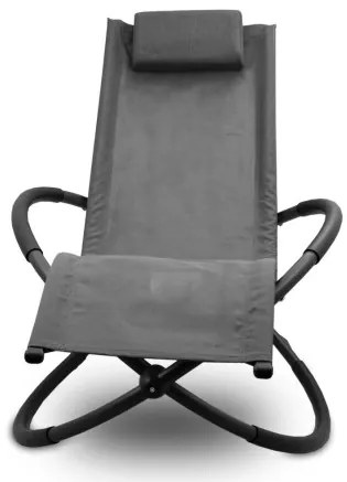 Sammer Záhradné kreslo v sivej farbe s vankúšom HD18354