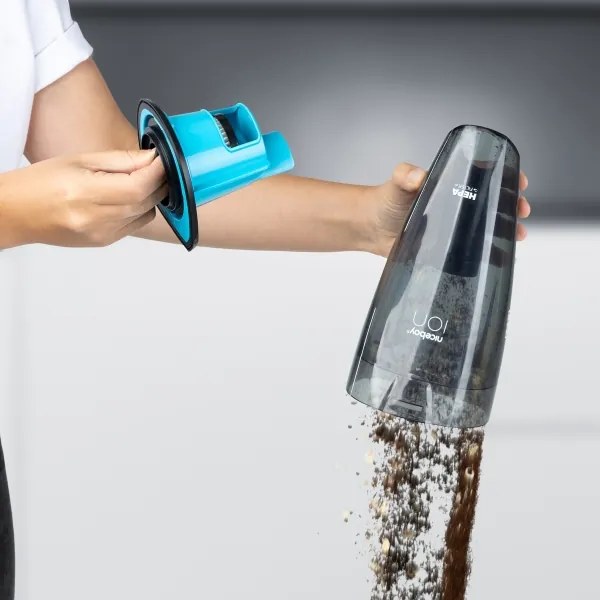 Niceboy ION Hurricane R1 - Nabíjací ručný vysávač 50W/2200 mAh biela/modrá