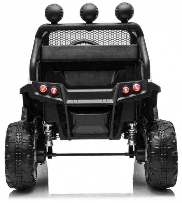RAMIZ Elektrické autíčko - Mercedes UNIMOG - biele - 4x35W - 12/10Ah - 2022
