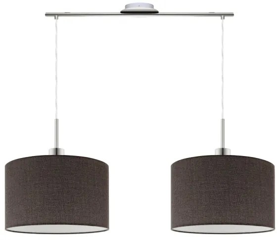 Eglo - LED  Luster na lanku TUNJA 2xE27/60W/230V hnedá