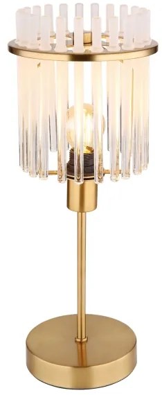 Globo 15698TM - Stolná lampa GORLEY 1xE14/40W/230V pr. 15 cm zlatá