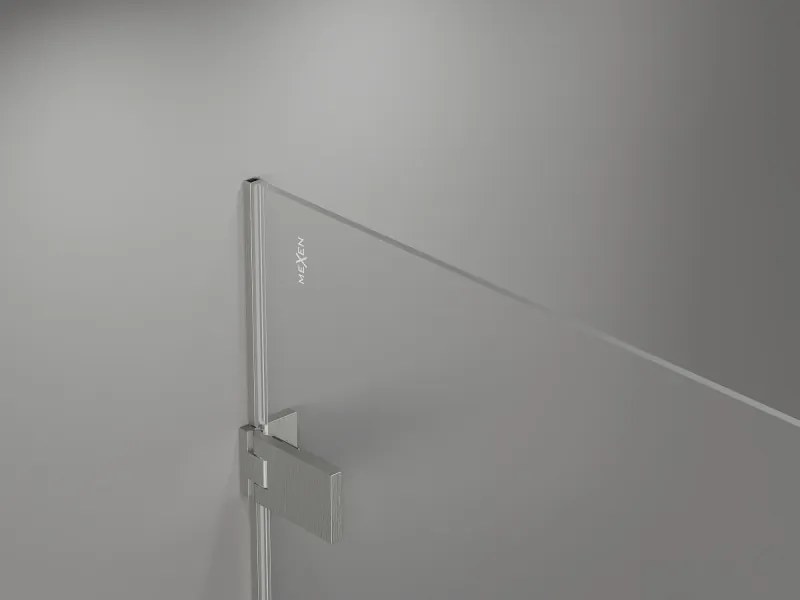 Mexen Lunar-F Duo, skladací sprchový kút 85 x 80 cm, 8mm číre sklo, oceľový profil, 836-085L-080P-97-00