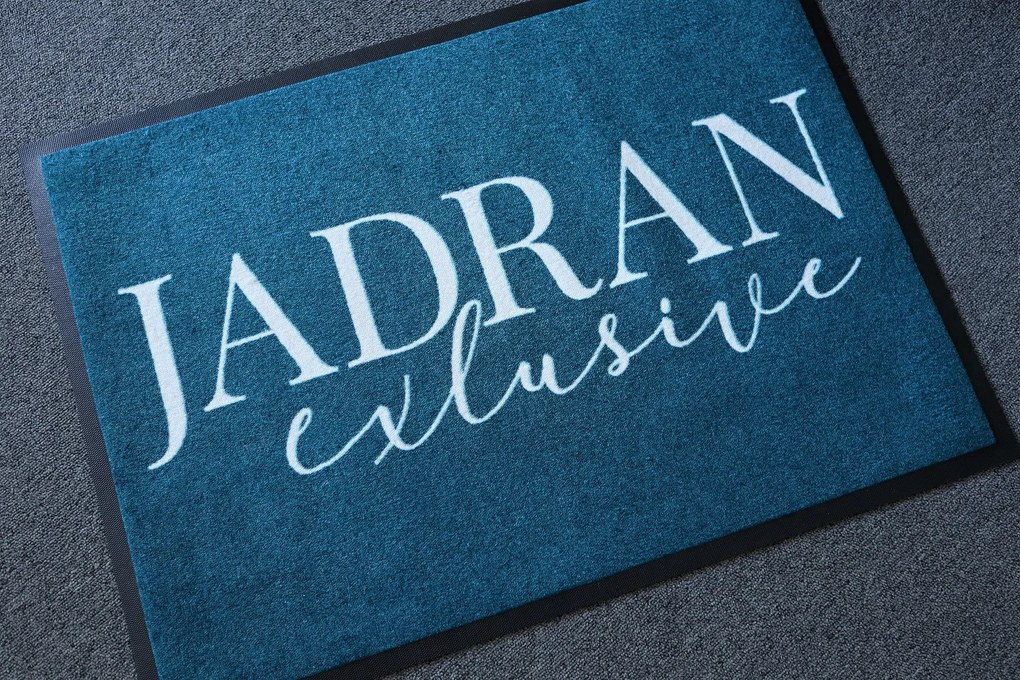 GDmats, Rohožka s vlastnou potlačou (logom) na mieru MK415 Velour – na von aj na doma, 60x75, viacfarebná