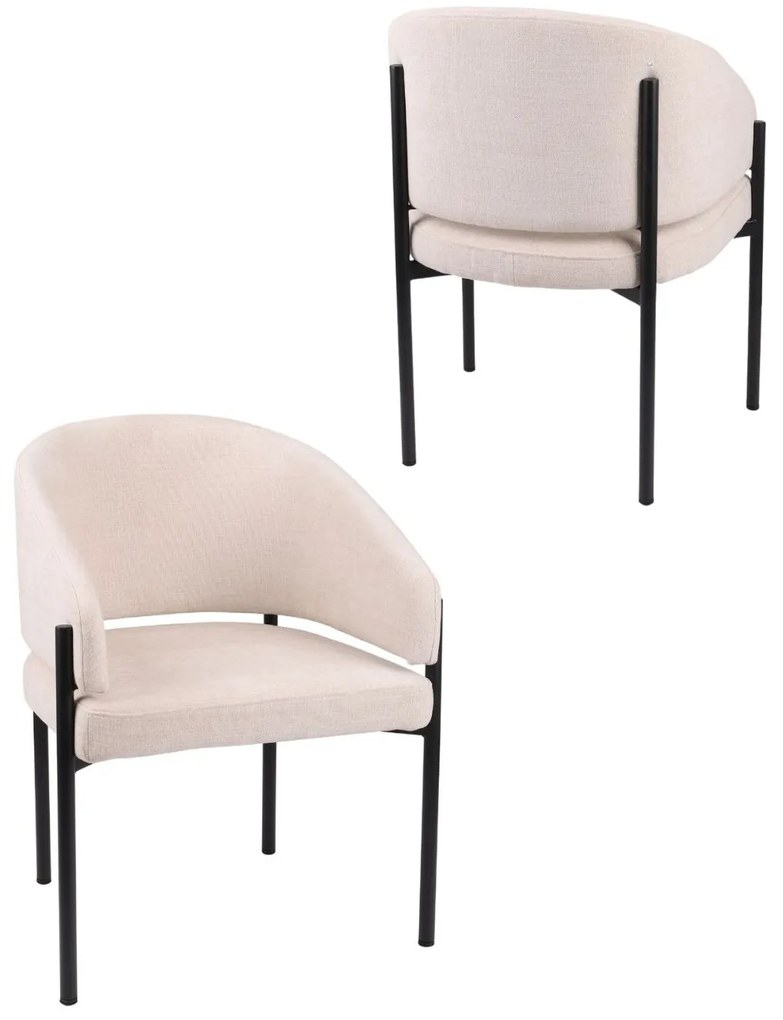 Jedálenská stolička Lugano, béžová