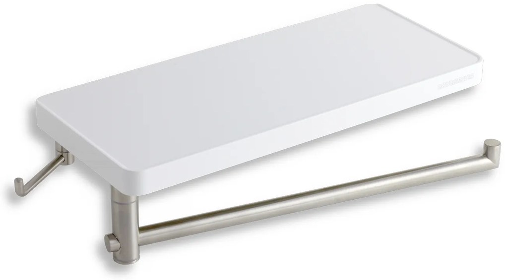 Novaservis - Polička s otočným držiakom uteráka a háčikom, 65582,1