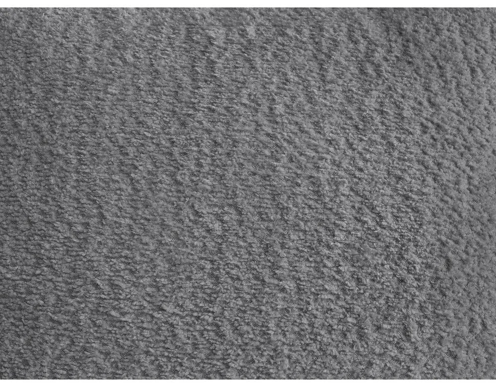 Sivá rozkladacia/s úložným priestorom rohová pohovka z textílie buklé (pravý roh/s leňoškou) Roxelane – Bobochic Paris