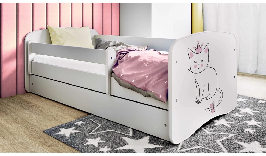 Detská postieľka Babydreams mačka biela