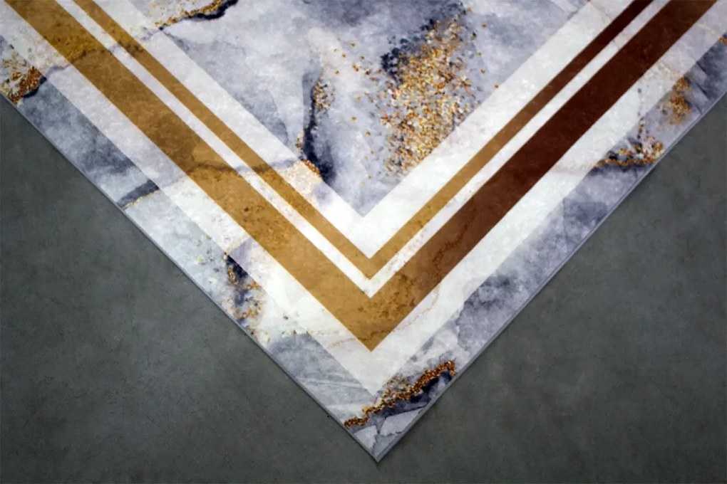 BE Koberec Porte 2001 GREY GOLD – žltý obdĺžnikový Rozmer: 50x80 cm