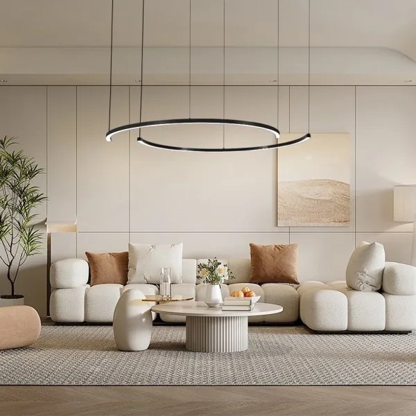 Immax NEO 07329L - LED stmievateľný závesný luster na lankách FINO 72W/230V 120 cm čierna Tuya+DO