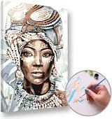 Maľovanie podľa čísel AFRICKÁ ŽENA – stredná náročnosť