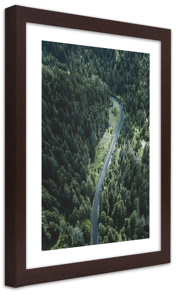 Gario Plagát Cesta v lese Farba rámu: Bez rámu, Rozmery: 70 x 100 cm