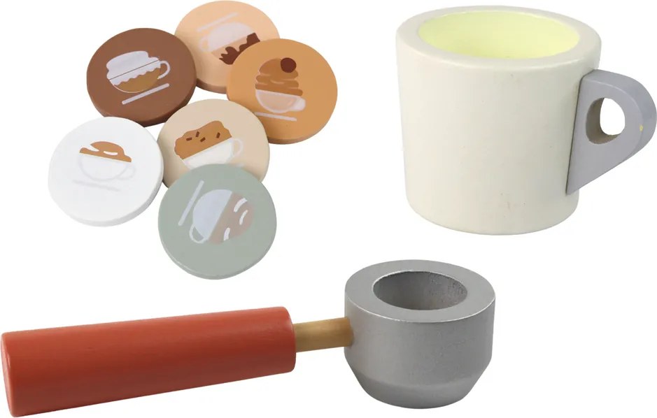 LEAN Toys Drevený kávovar na hračky