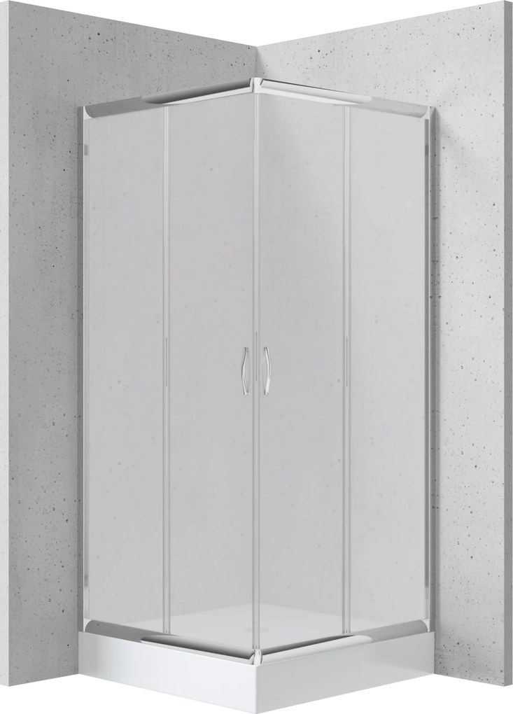 Deante Štvorcový sprchový kút Funkia 80x80 cm - KYC 642K - bez vaničky