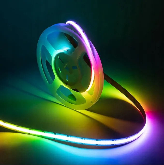 BERGE LED pásik RGB COB 12V - 450D - 15W/m -IP20 - 5m