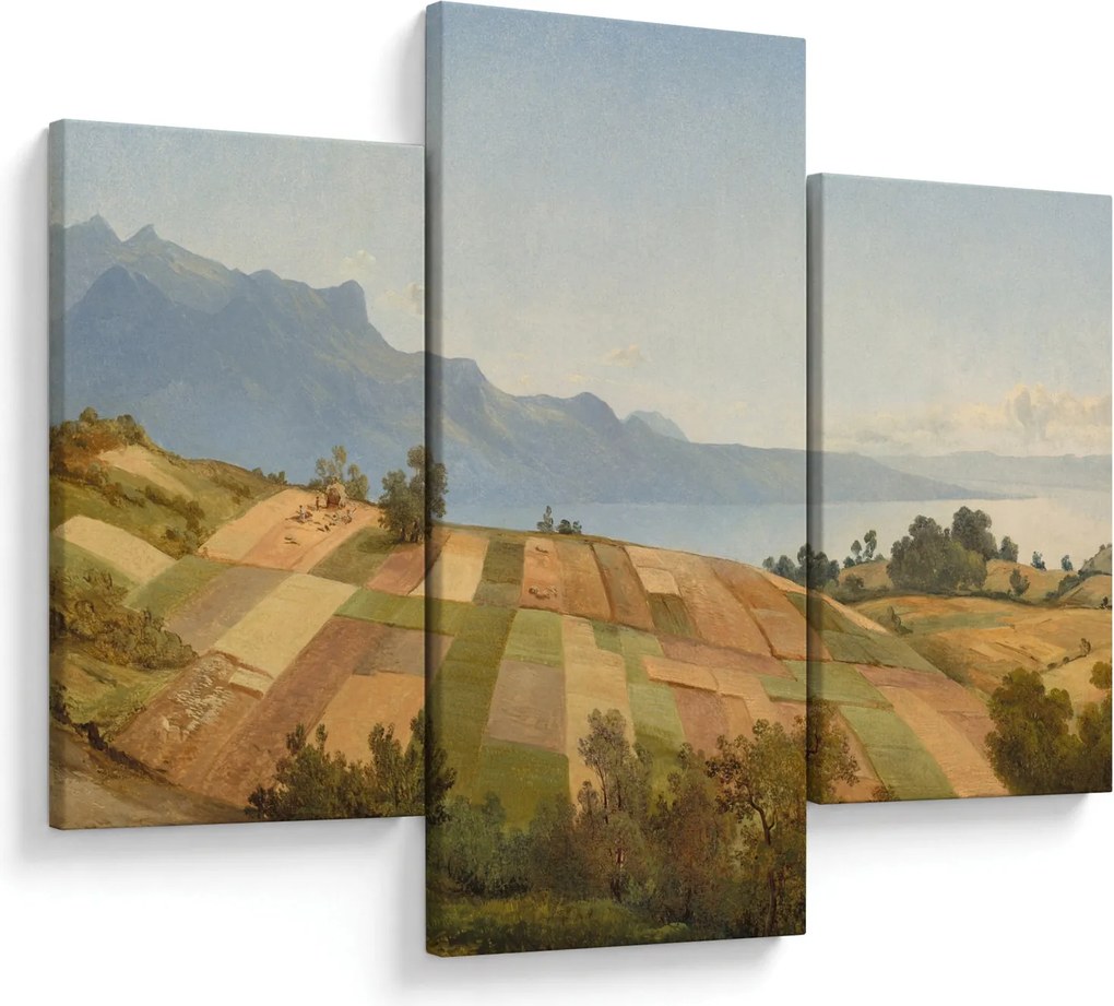 Obraz - Alexandre Calame, Swiss Landscape, reprodukcia (90x60 cm)