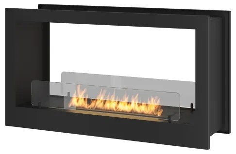 InFire - Vstavaný BIO krb 90x50 cm 3kW obojstranný