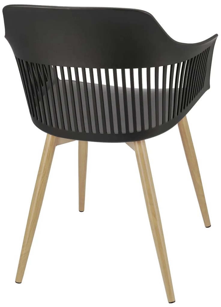 Dekorstudio Balkónové sedenie CORNIDO čierno-béžové - 2x stolička + 1x stôl