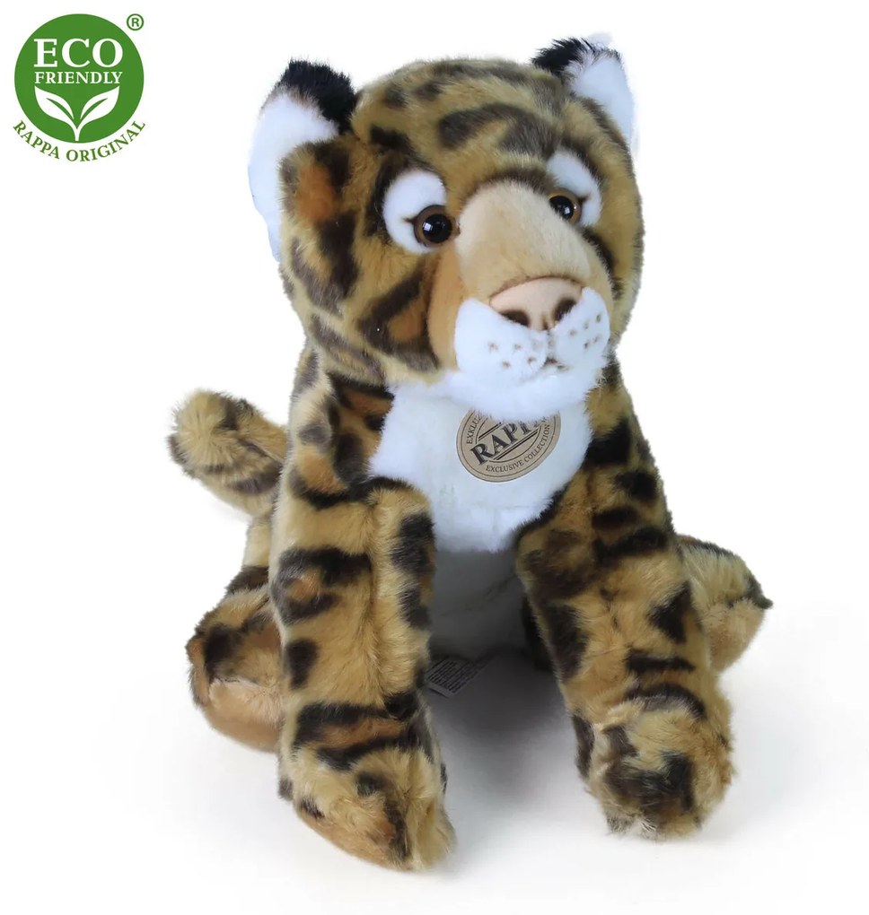 Plyšový leopard sediaci 30 cm ECO-FRIENDLY