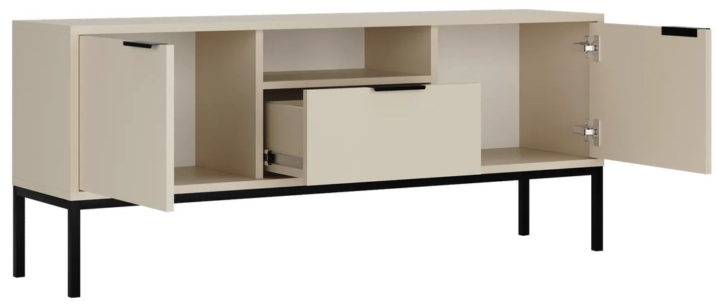 TV komoda 135 AUSTIN kašmír/ čierna