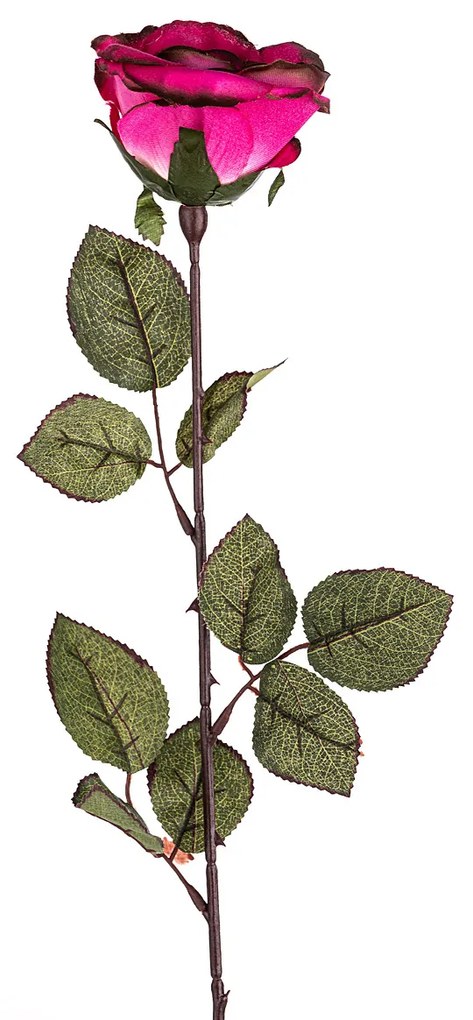Umelá kvetina Ruža veľkokvetá 72 cm, ružová