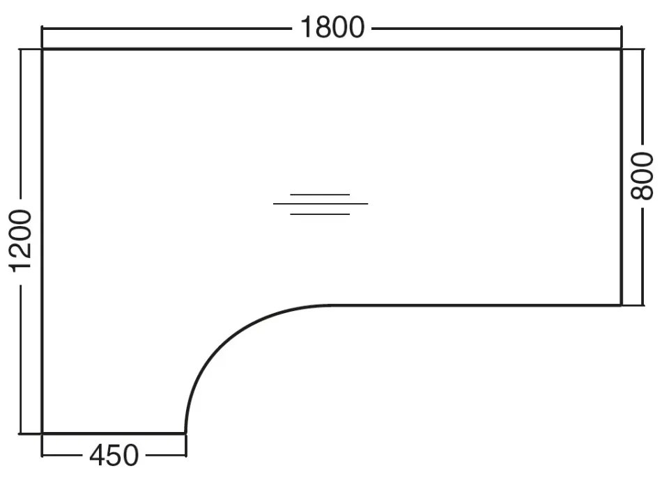 Ergonomický stôl ProOffice A 180 x 120/80, ľavý, čerešňa