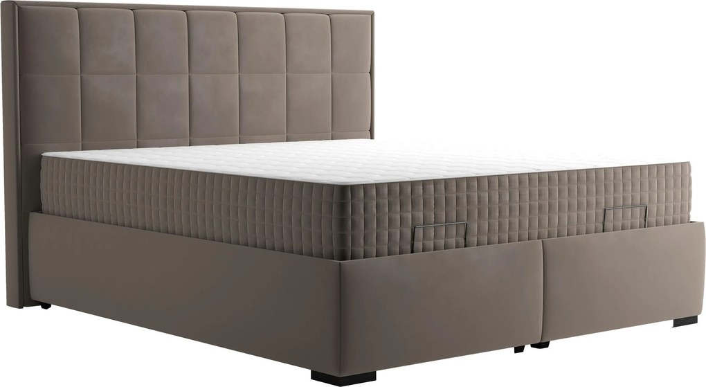 XXXLutz ČALÚNENÁ POSTEĽ, 180/200 cm, taupe Blanar - Postele - 002648007001