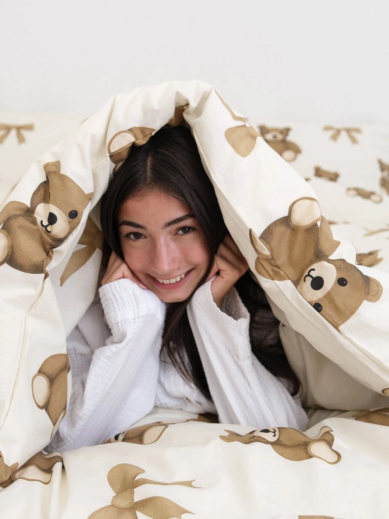 Bavlnené obliečky Renforcé - Plyšové medvedíky