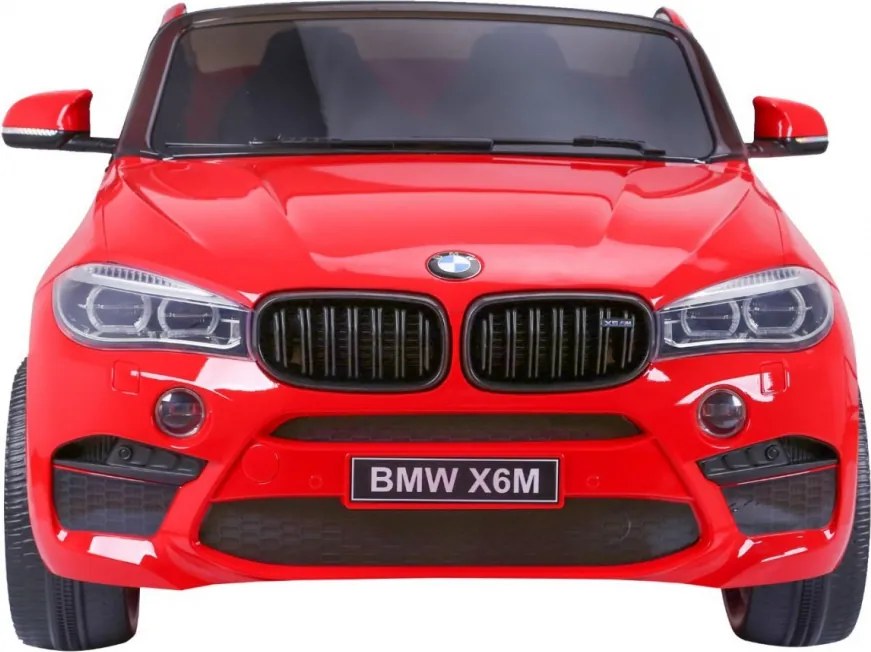 Ramiz BMW X6M XXL pre 2 deti Červené SUV + Pilot + Eco koža