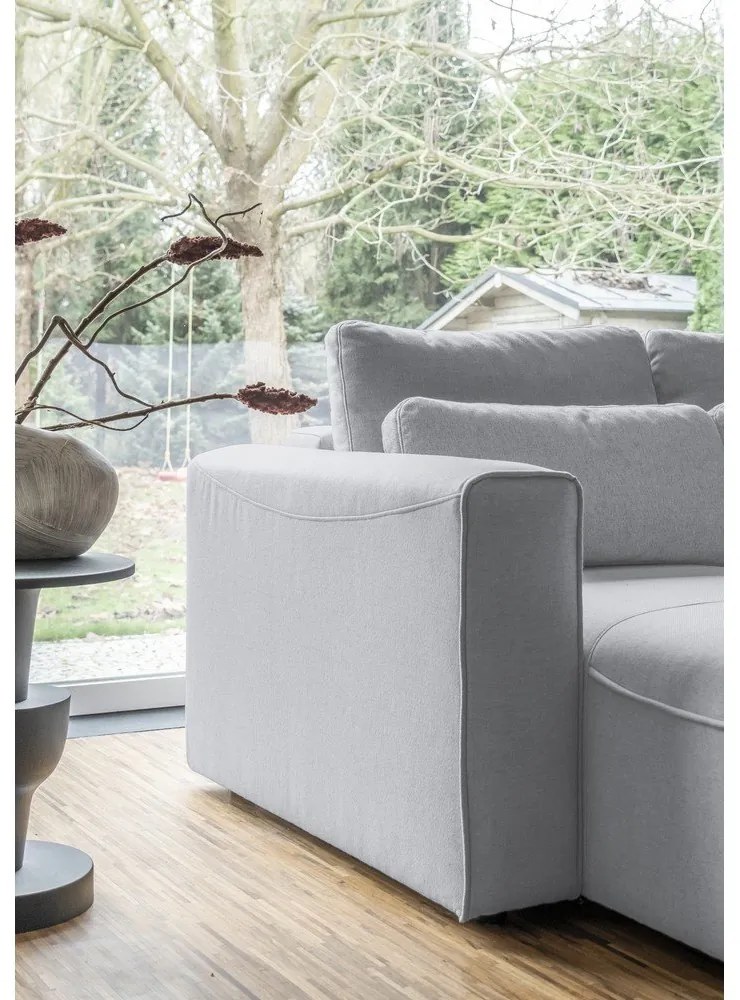 Svetlosivá rozkladacia rohová pohovka (do "U") Homely Tommy – Miuform