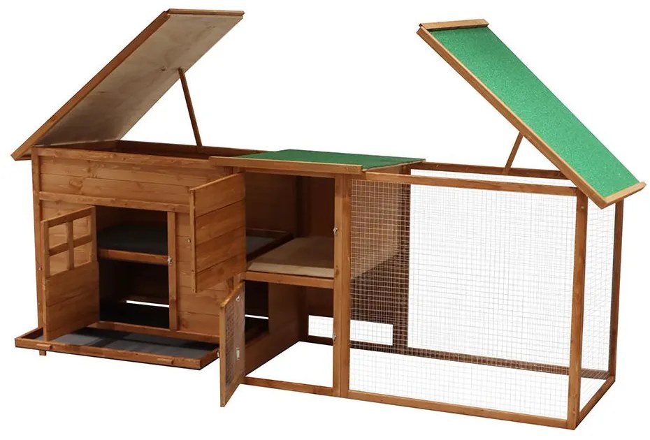 Kurník Avenberg IRIS 215 x 65 x 80 cm hnedý