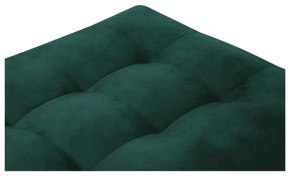 Petrolejovozelená zamatová podnožka Milo Casa Santo