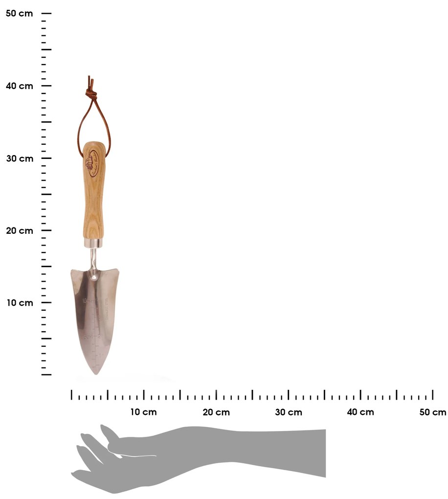 Záhradná lopatka Garden, hnedá