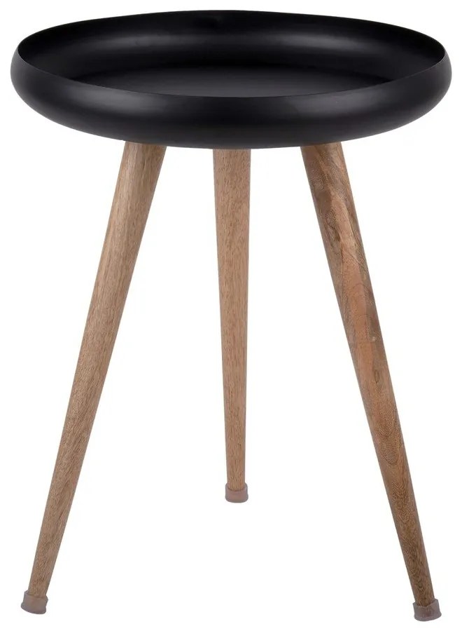 Kovové okrúhle odkladacie stolíky v súprave 3 ks Tripod – Leitmotiv